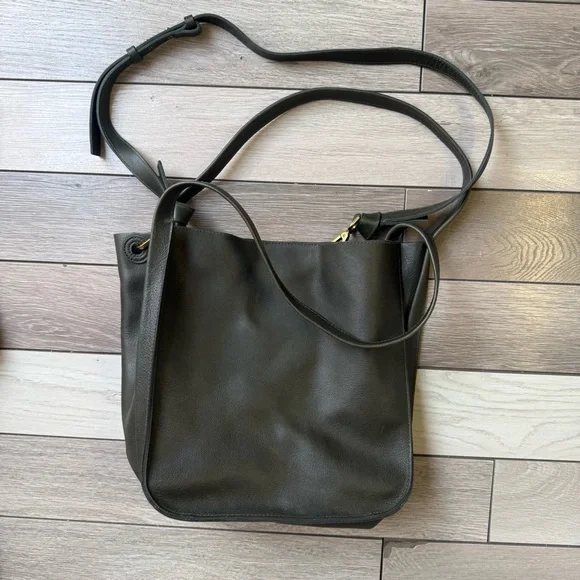 Madewell Green Tote Bag with Dual Handles and Structured Design - Picture 5 of 11